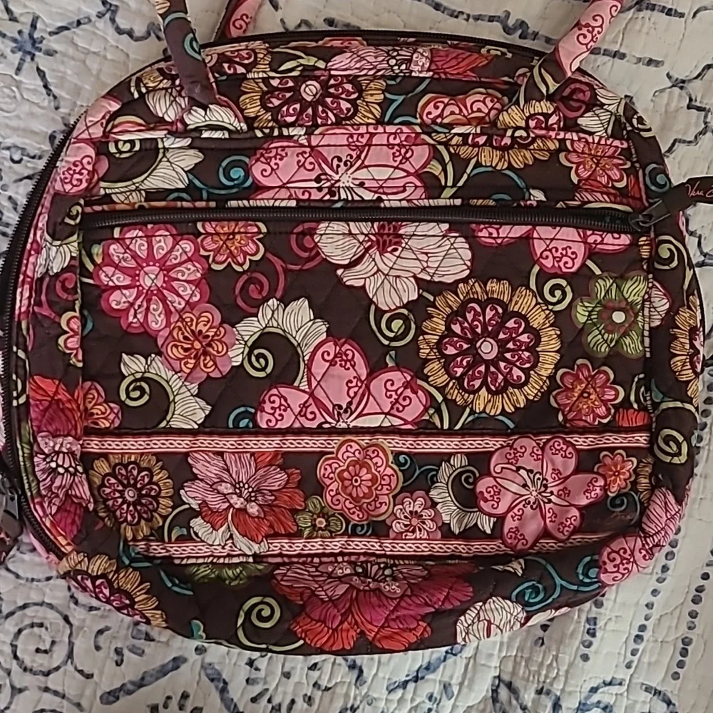 Vera Bradley Mod Floral Shoulder Hand Bag Purse - Picture 3 of 10